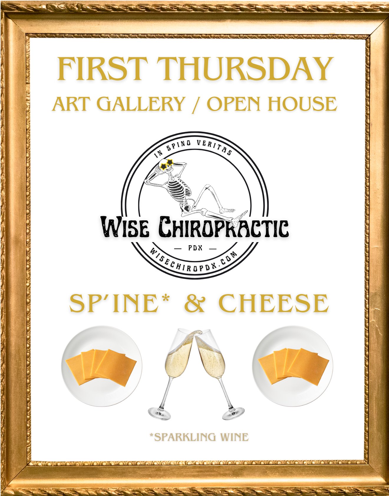 Sp'ine & Cheese First Thursdays open house at Wise Chiropractic Pearl District